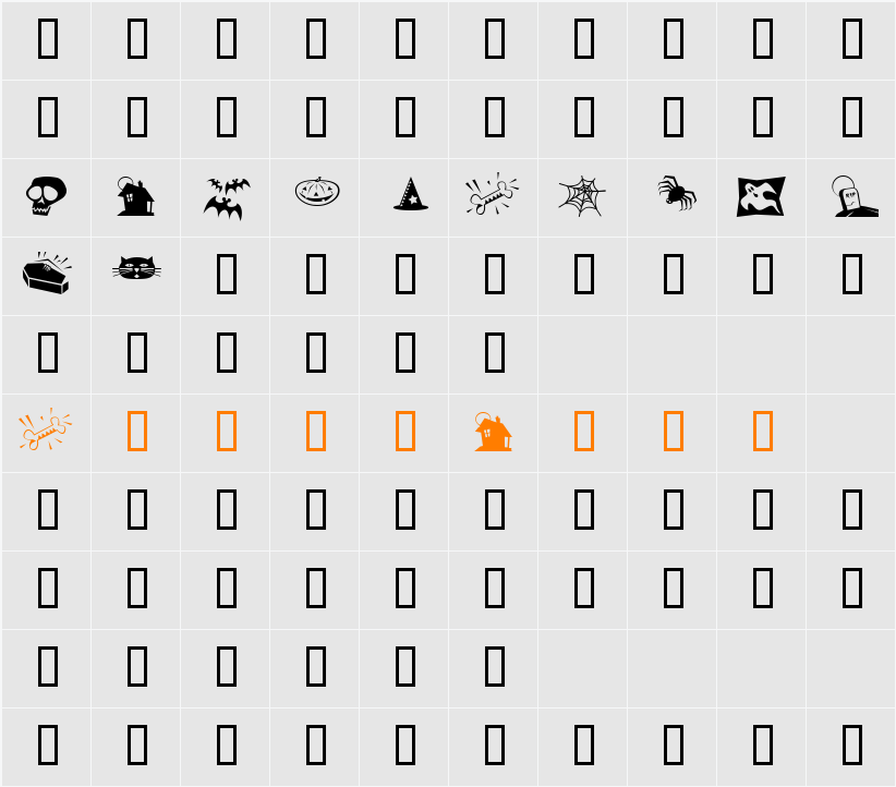Halloweenies Character Map