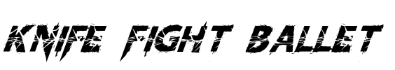 Knife Fight Ballet Font Image