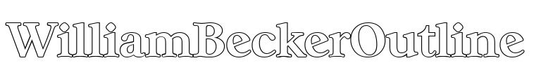WilliamBeckerOutline