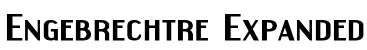 Engebrechtre Expanded Font Image