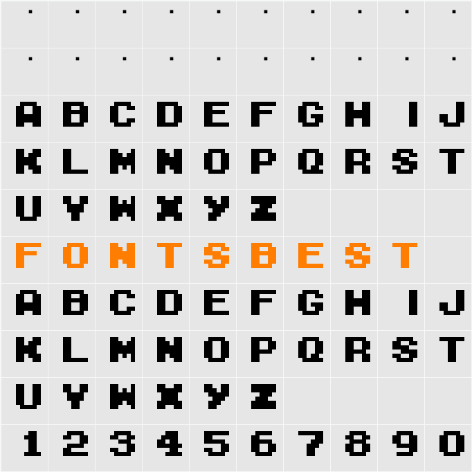 M04_FATAL FURY BLACK Character Map