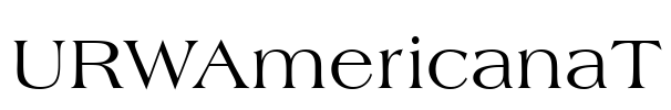 URWAmericanaT Font Image