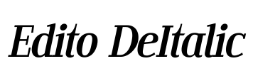 Edito DeItalic Font Image