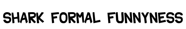 Shark Formal Funnyness Font Image