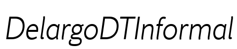 DelargoDTInformal Font Image