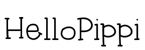 HelloPippi Font Image