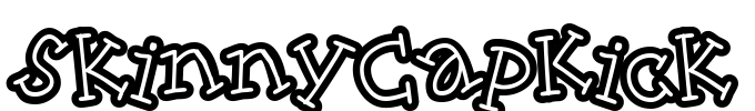 SkinnyCapKick Font Image