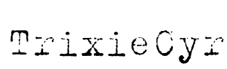 TrixieCyr Font Image