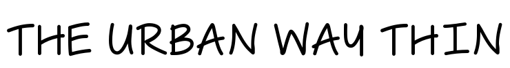 The Urban Way Thin Font Image