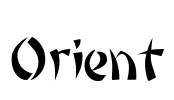 Orient Font Image