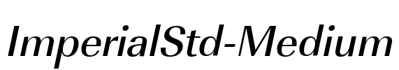 ImperialStd-Medium Font Image