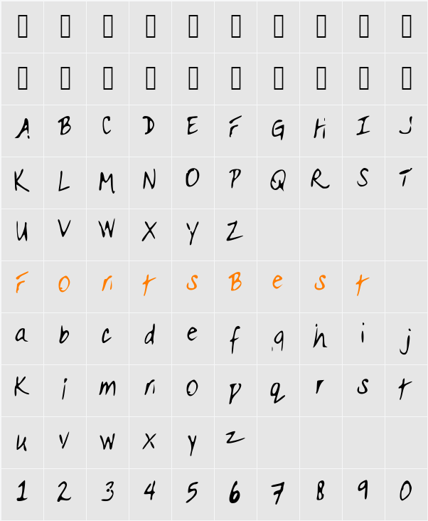 Do_It_Now Character Map