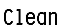 Clean Font Image