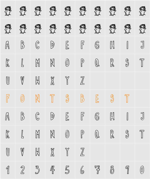 Sin Gracia Character Map