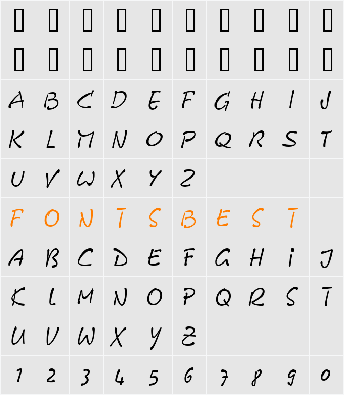 GE Free Form Character Map