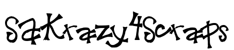 SAKrazy4Scraps Font Image