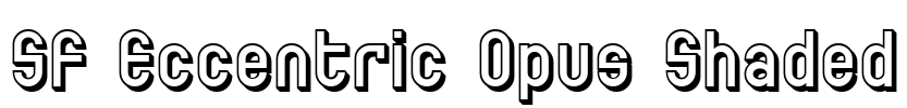 SF Eccentric Opus Shaded Font Image