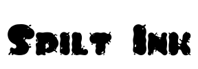 Spilt Ink Font Image