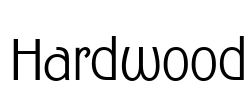 Hardwood Font Image
