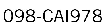 098-CAI978 Font Image