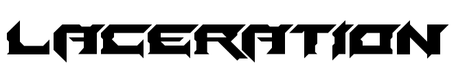 Laceration Font Image