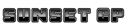 Sunset GP Font Image