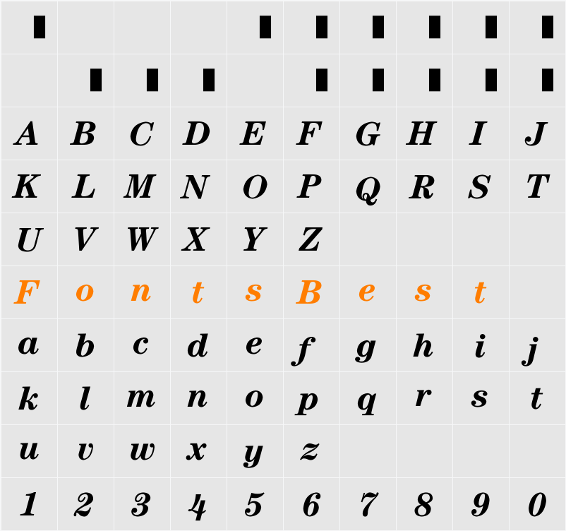 EU-H4X Character Map
