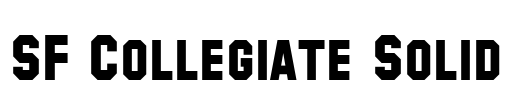 SF Collegiate Solid Font Image