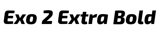 Exo 2 Extra Bold Font Image