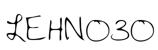 LEHN030 Font Image