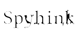 Spyhink Font Image