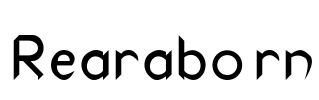 Rearaborn Font Image
