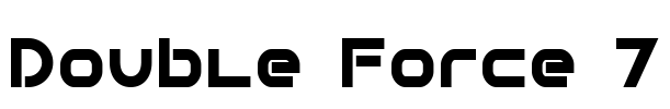Double Force 7 Font Image