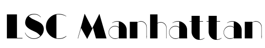 LSC Manhattan Font Image