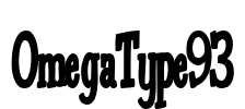 OmegaType93 Font Image