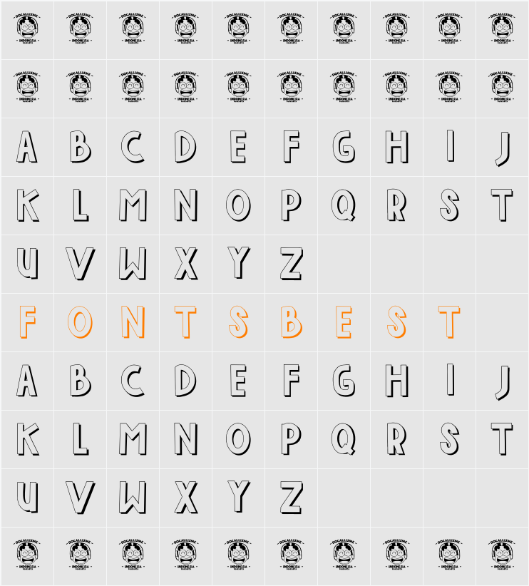 INDAH PAPUAKU Character Map