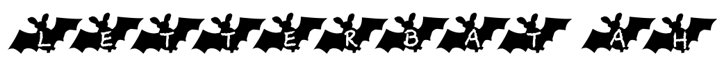 LetterBat AH Font Image