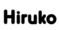 Hiruko Font Image