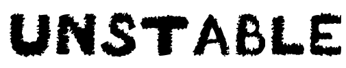 Unstable Font Image