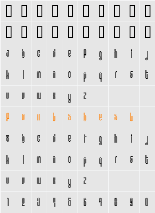 Disco 1 Character Map