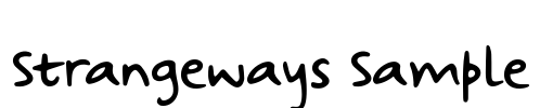 Strangeways Sample Font Image