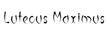 Luteous Maximus Font Image