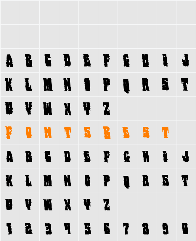 Bog Beast Leftalic Character Map
