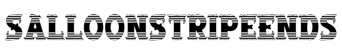 SalloonStripeEnds Font Image