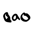 QaO Font Image