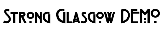 Strong Glasgow DEMO Font Image