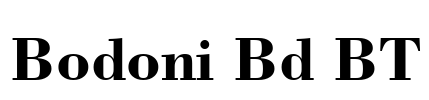 Bodoni Bd BT