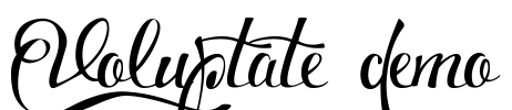 Voluptate_demo Font Image
