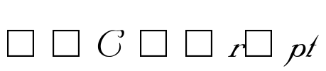 SNC Script Font Image