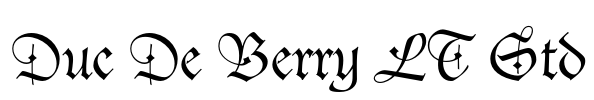 Duc De Berry LT Std Font Image